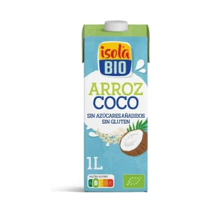 Bebida Vegetal de Arroz y Coco Isola Bio, 1 L