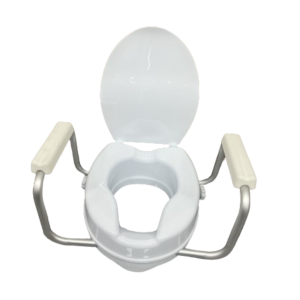 Elevador WC inodoro con brazos y tapa (altura del asiento: 10cm)