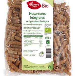 MACARRONES INTEGRALES BIO, 500 g